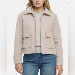 NEW! Banana Republic Taupe Full Zip Jacket Size L